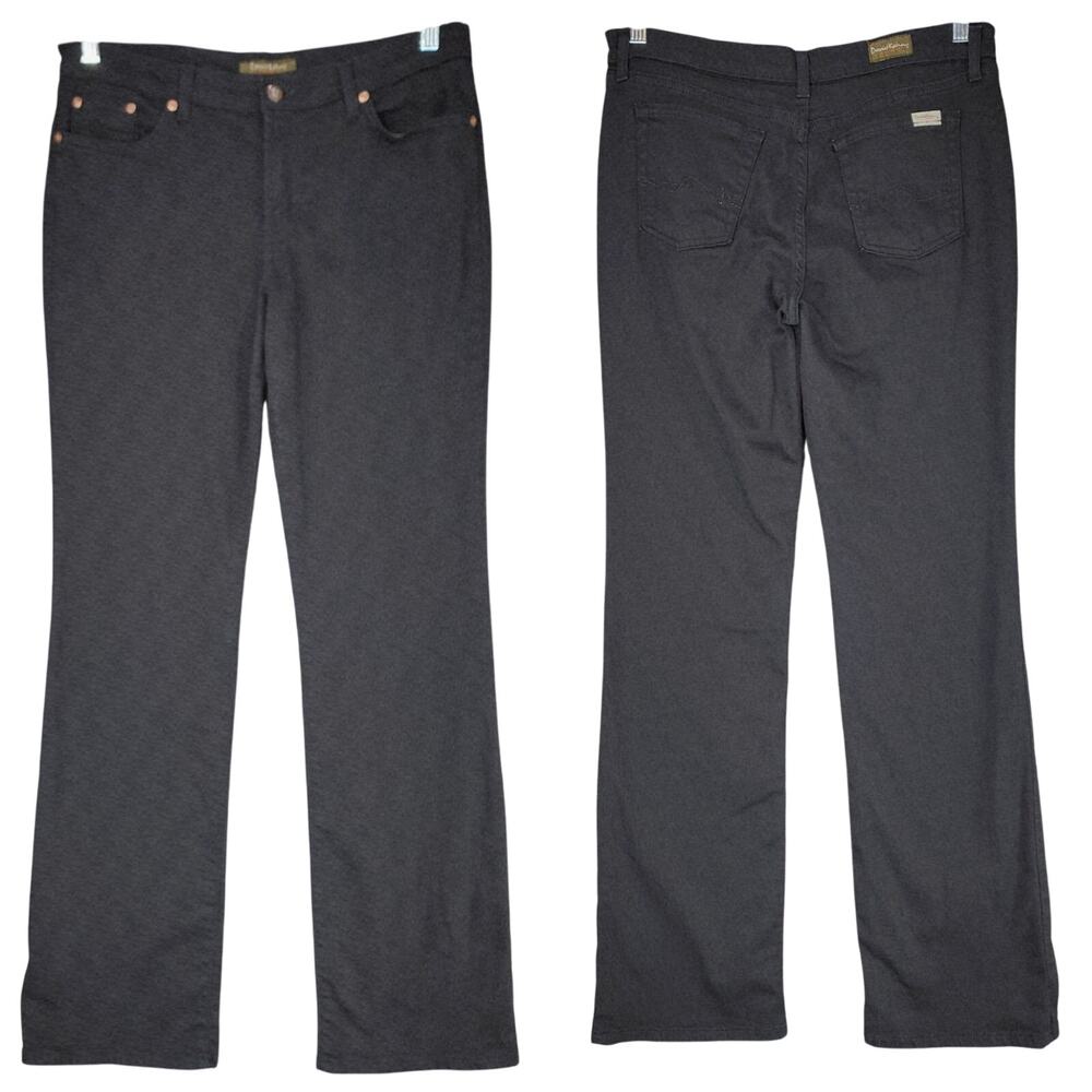 David Kahn Jeans sz 10 Women Lauren‎ Black Gray USA Made American 32x34